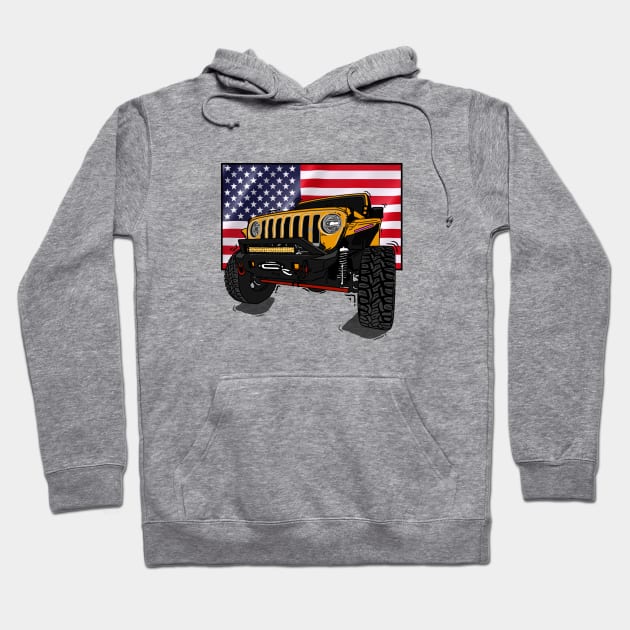 Essential store flag hoodie